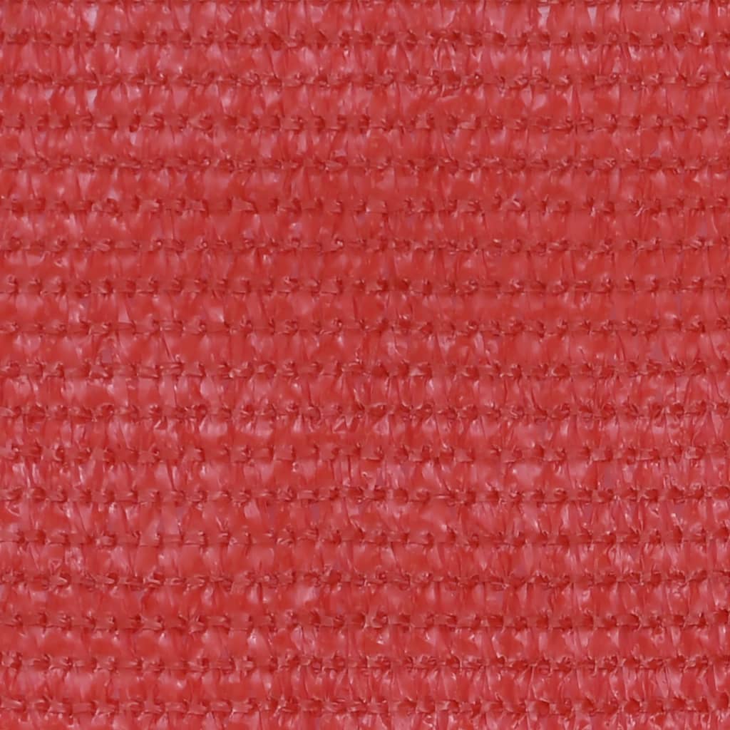 vidaXL Balkongskjerm rød 75x500 cm HDPE
