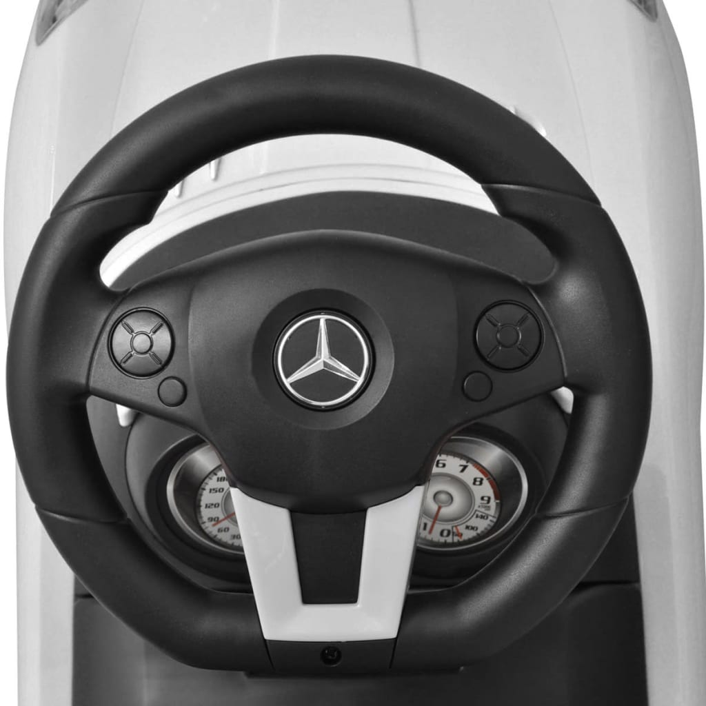 Hvit Mercedes Benz Barnebil
