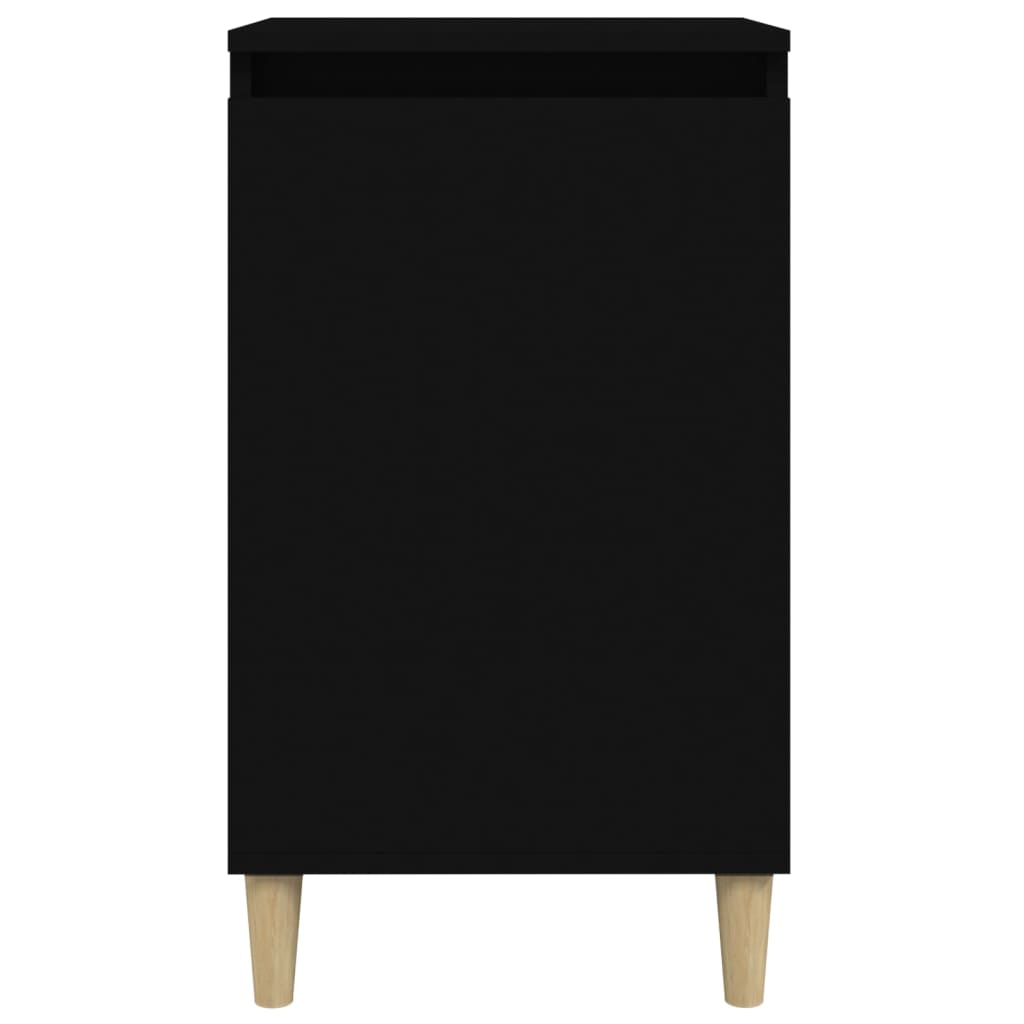 vidaXL Nattbord svart 40x35x70 cm konstruert tre