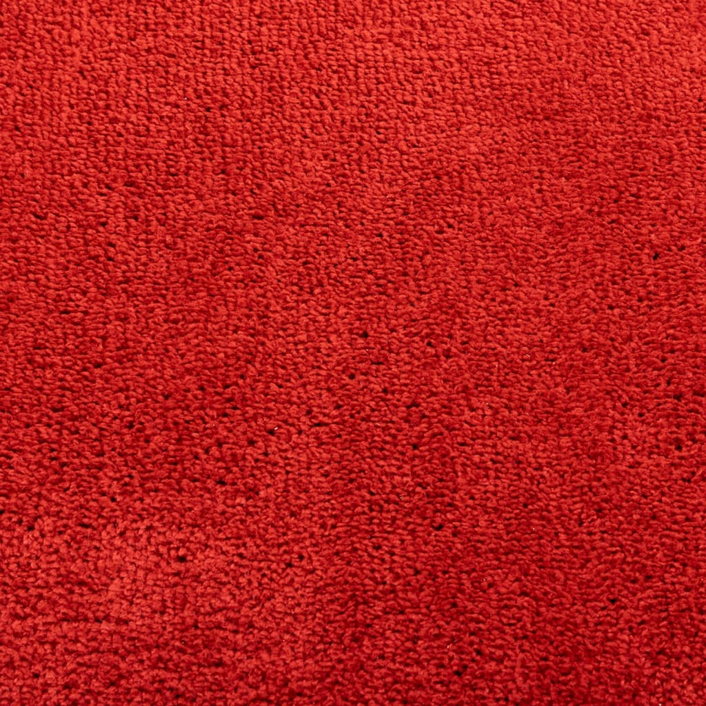 vidaXL Teppe OVIEDO kort luv rød 80x250 cm