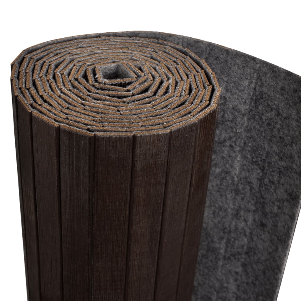 vidaXL Romdeler bambus mørk brun 250x165 cm