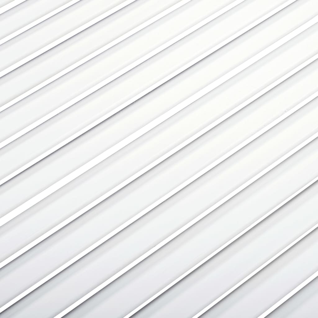 vidaXL Skapdør lamelldesign hvit 99,3x39,4 cm heltre furu