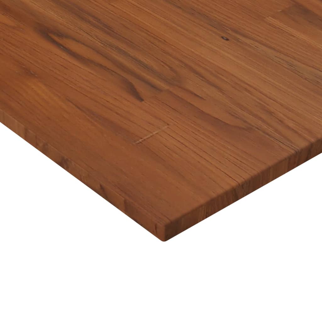 vidaXL Firkantet bordplate mørkebrun 40x40x1,5 cm behandlet heltre eik