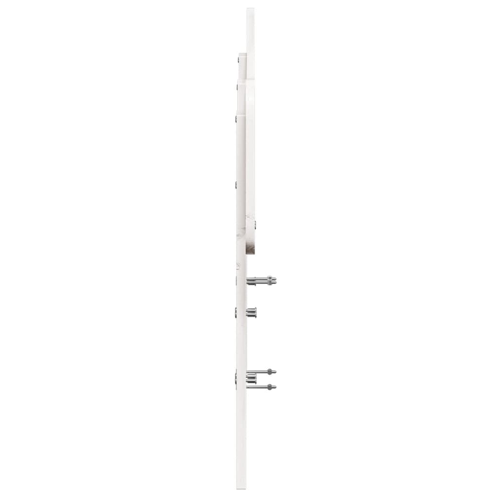 vidaXL Hodegavl hvit 120 cm heltre furu