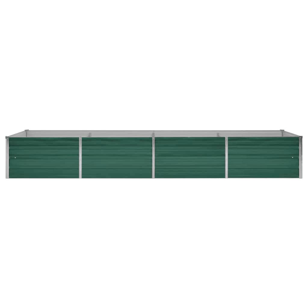 vidaXL Høybed galvanisert stål 320x80x45 cm grønn