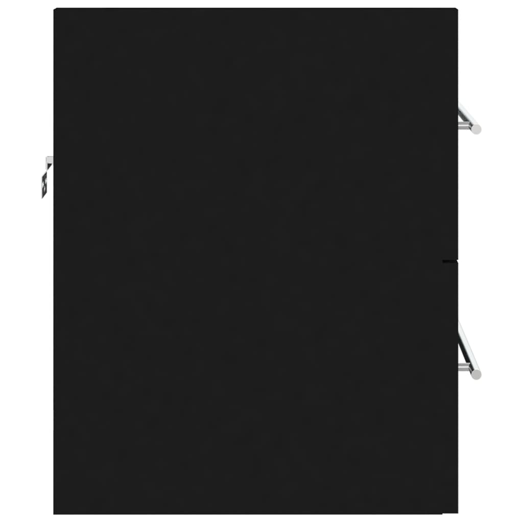 vidaXL Servantskap svart 60x38,5x48 cm sponplate