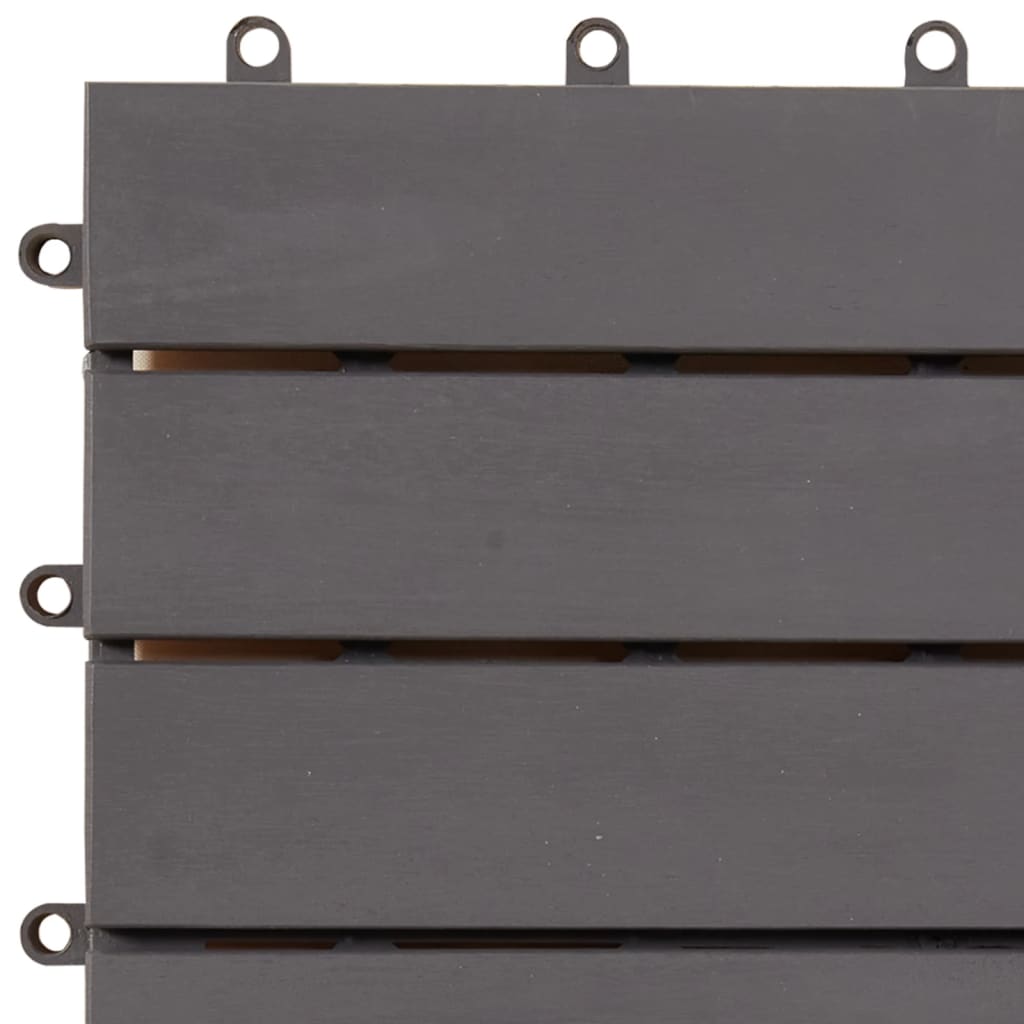 vidaXL Terrassebord 10 stk gråvasket 30x30 cm heltre akasie