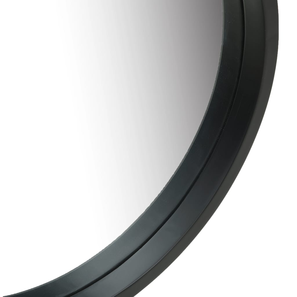 vidaXL Veggspeil med stropp 50 cm svart