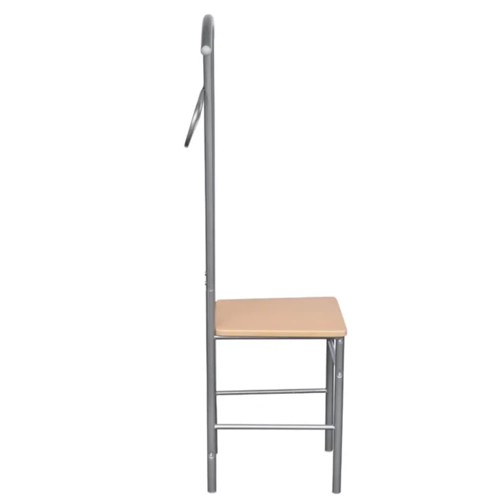 vidaXL Klesstativ med stol 2 stk metall