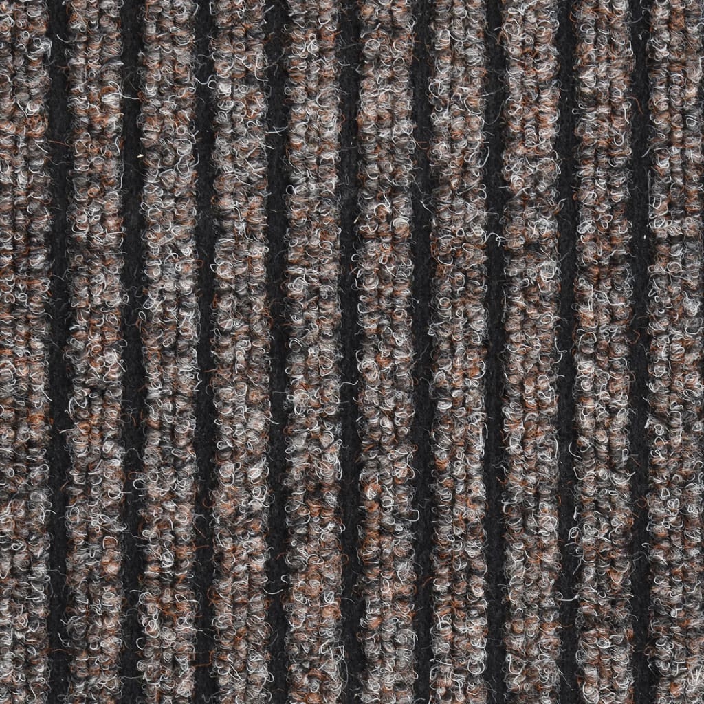 vidaXL Dørmatte stripet beige 40x60 cm