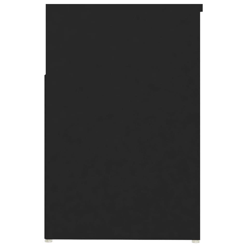 vidaXL Skobenk svart 80x30x45 cm sponplater