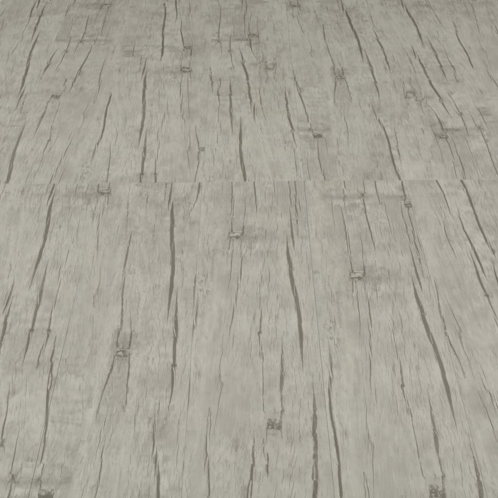 vidaXL Selvklebende gulvplanker 4,46 m² 3 mm PVC vasket eik