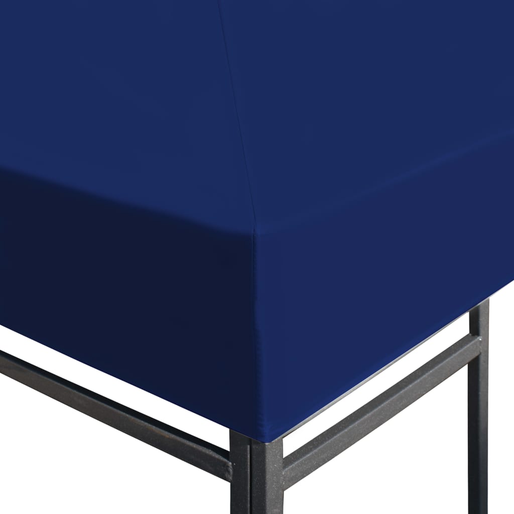 vidaXL Toppduk til paviljong 310 g/m² 4x3 m blå