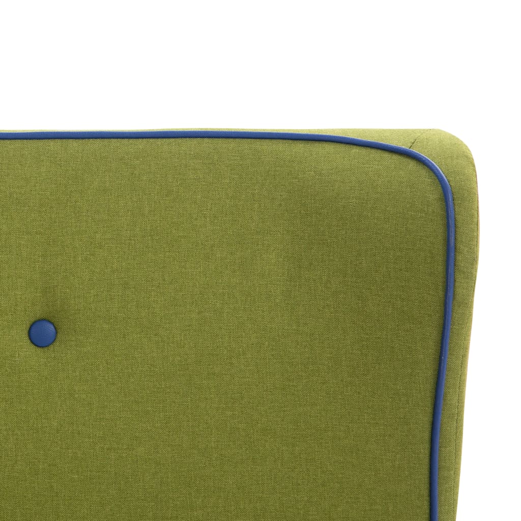 280711 vidaXL Bed Frame Green Fabric 150x200 cm (UK/NO/IE/FI/DE/FR/NL only)