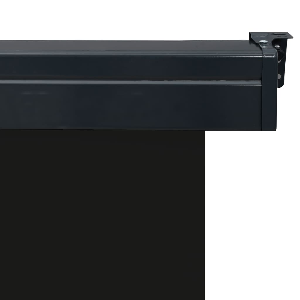 vidaXL Sidemarkise for balkong 80x250 cm svart