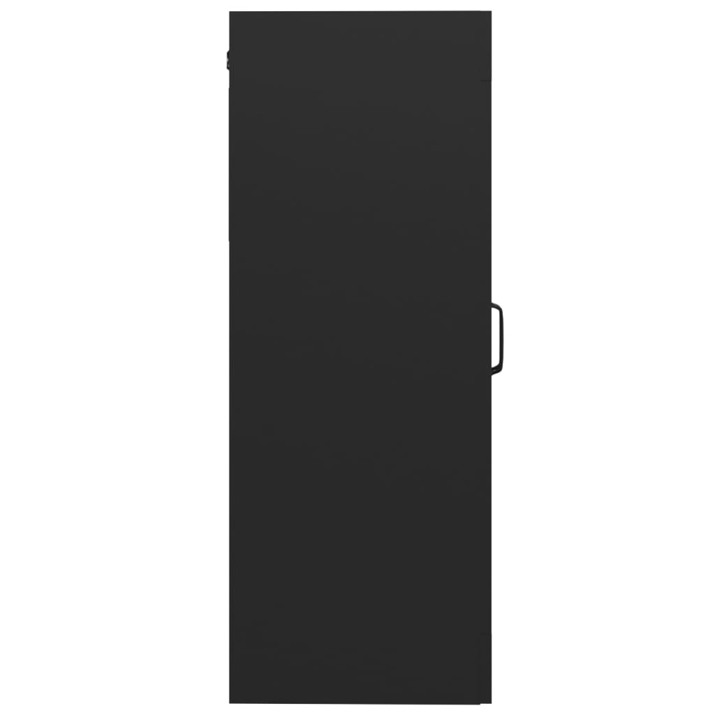 vidaXL Hengende veggskap svart 69,5x34x90 cm
