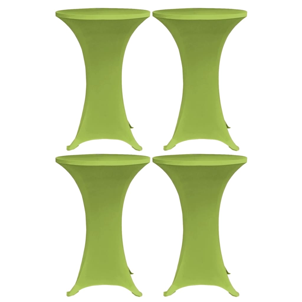 vidaXL Elastisk bordduk 4 stk 80 cm grønn