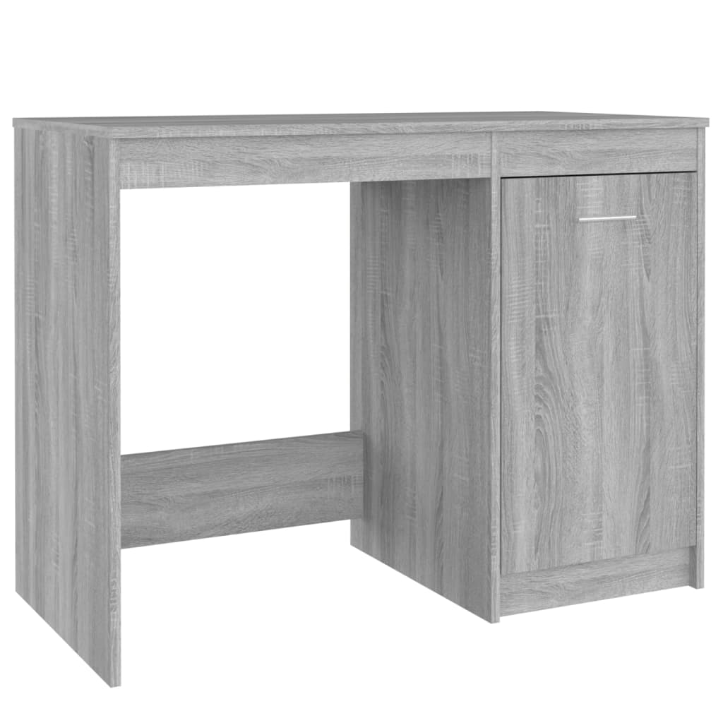 vidaXL Skrivebord grå sonoma 100x50x76 cm konstruert tre
