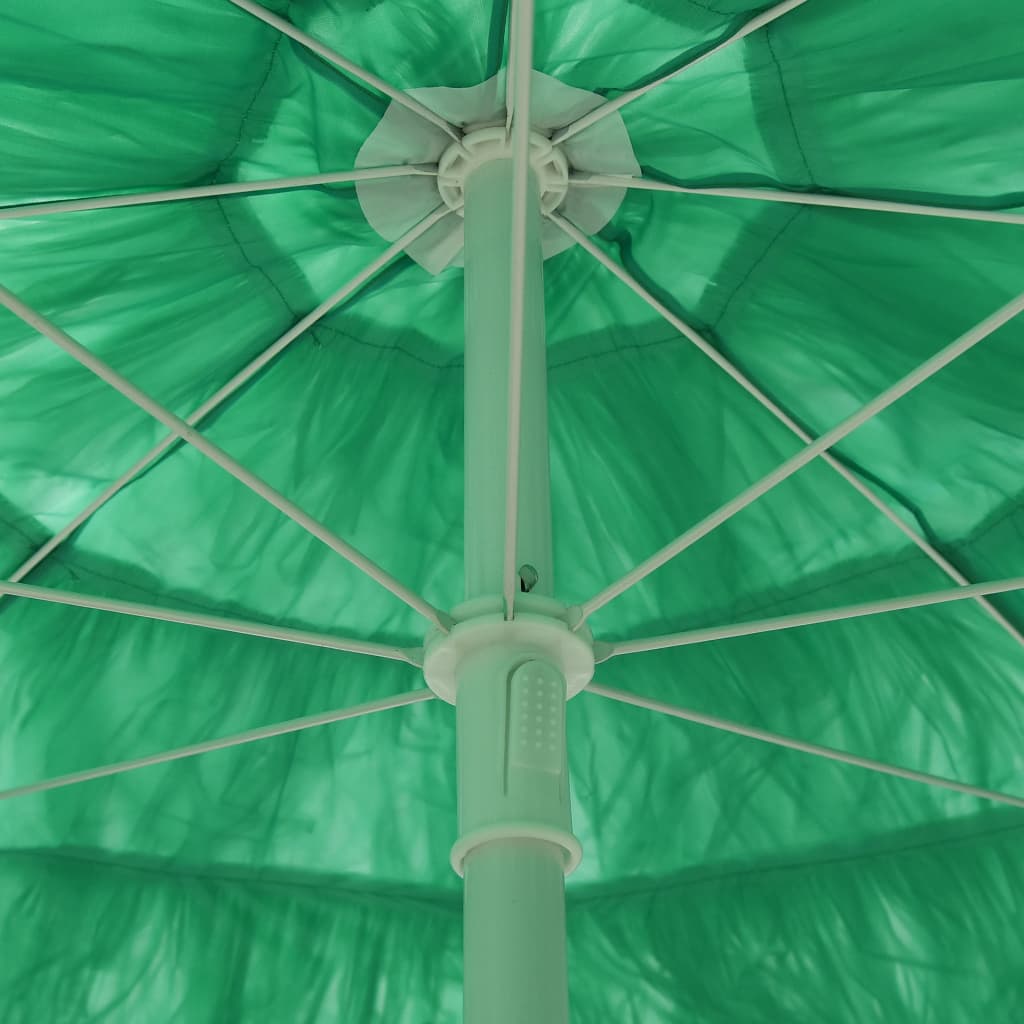 vidaXL Strandparasoll Hawaii grønn 180 cm