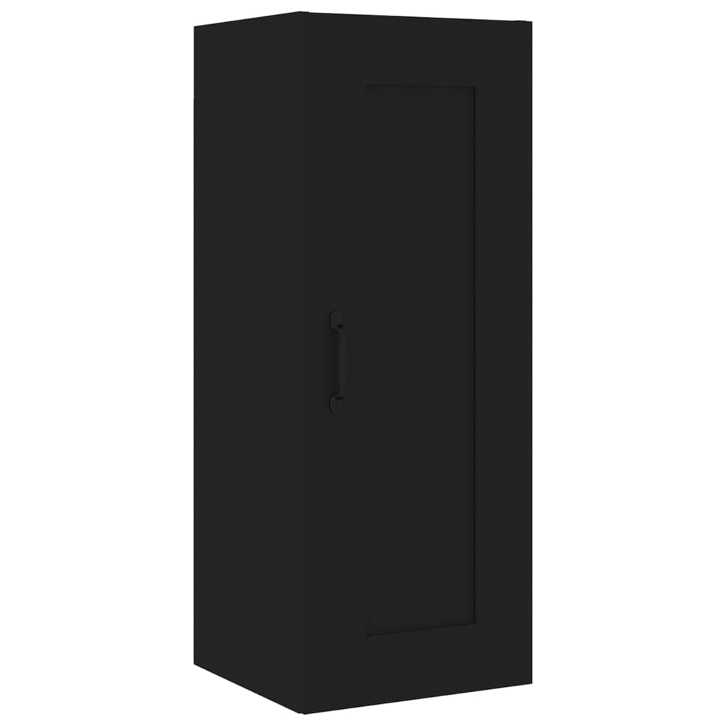 vidaXL Highboard svart 35x34x180 cm konstruert tre