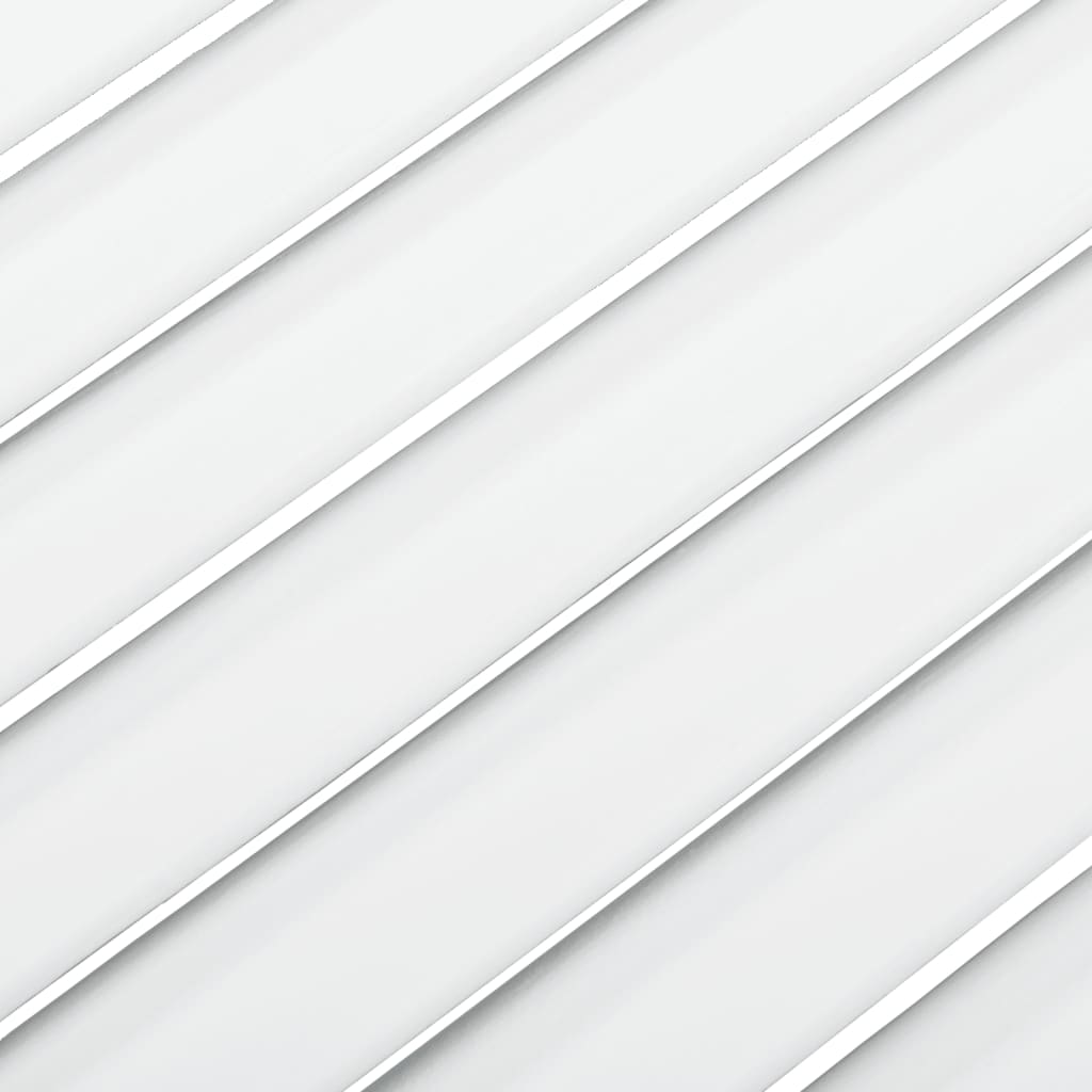 vidaXL Skapdør lamelldesign hvit 39,5x49,4 cm heltre furu
