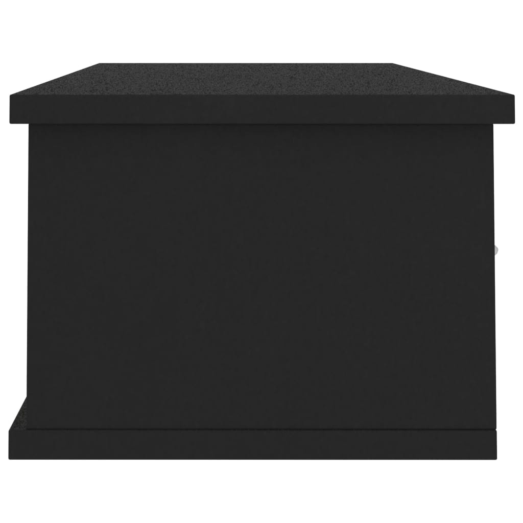 vidaXL Veggskuff svart 88x26x18,5 cm sponplate