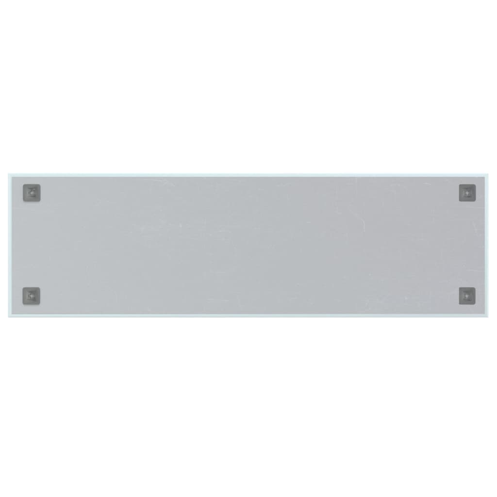vidaXL Veggmontert magnettavle hvit 100x30 cm herdet glass