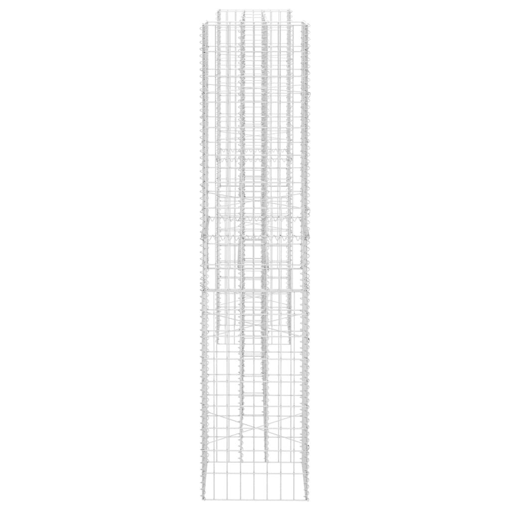 vidaXL Gabion plantekasse H-formet ståltråd 260x40x180 cm