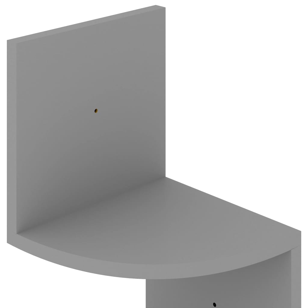 Hylle Betonggrå 45X41X124 Cm Konstruert Tre