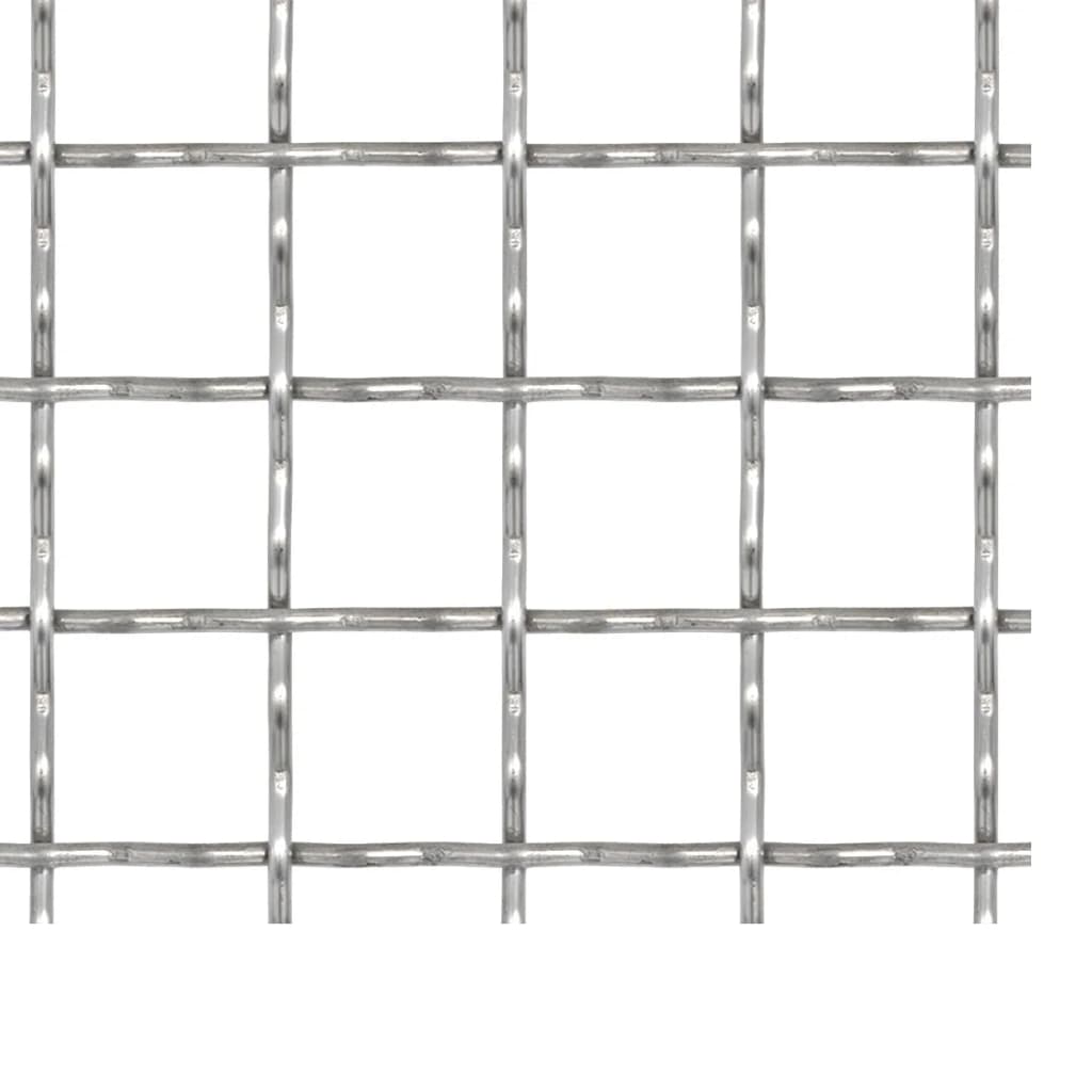 vidaXL Krympet kjedegjerde for hage rustfritt stål 100x85cm 31x31x3mm