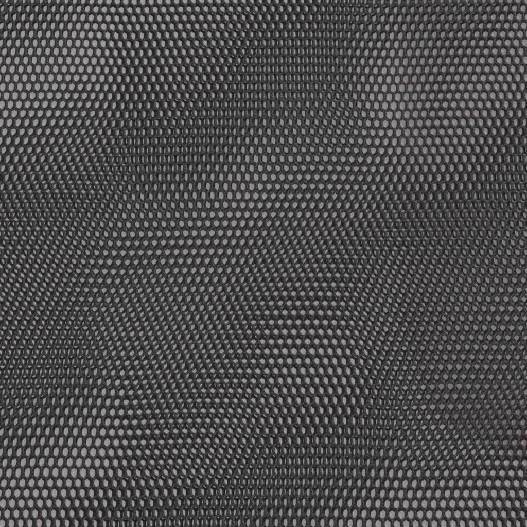 vidaXL Kontorstol justerbar høyde svart netting stoff og kunstlær