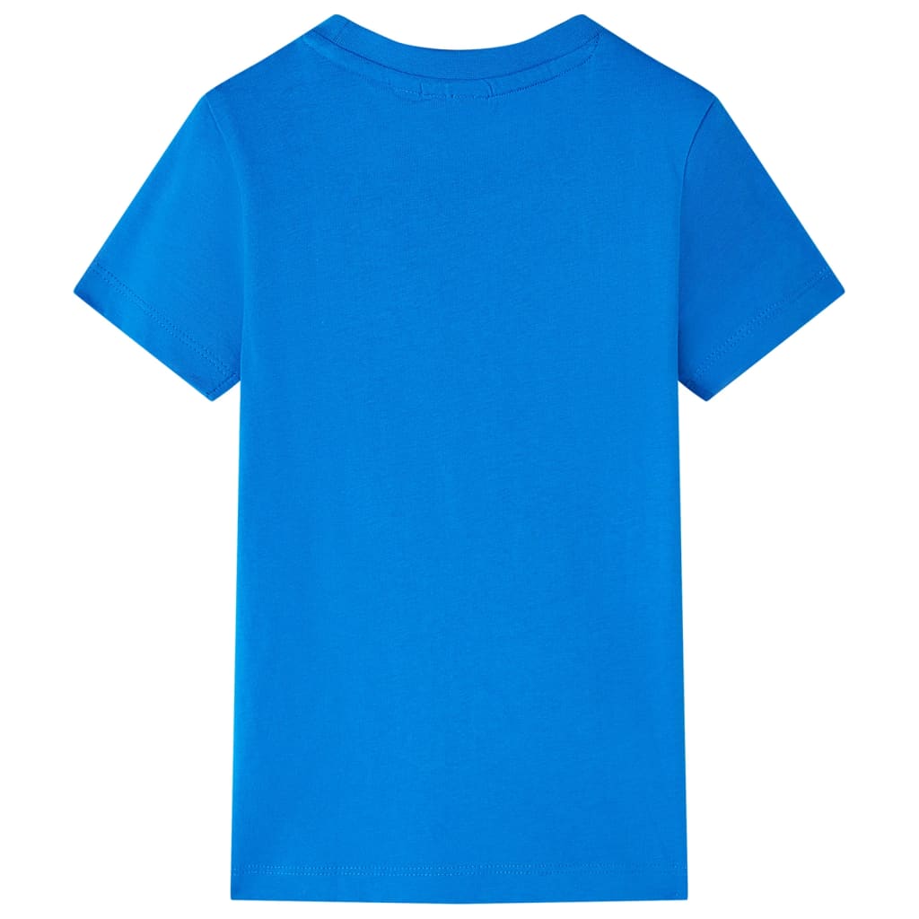 T-skjorte for barn knallblå 104