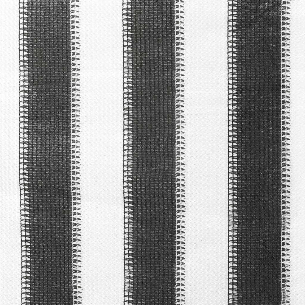 vidaXL Utendørs rullegardin 60x140 cm antrasitt og hvit stripe
