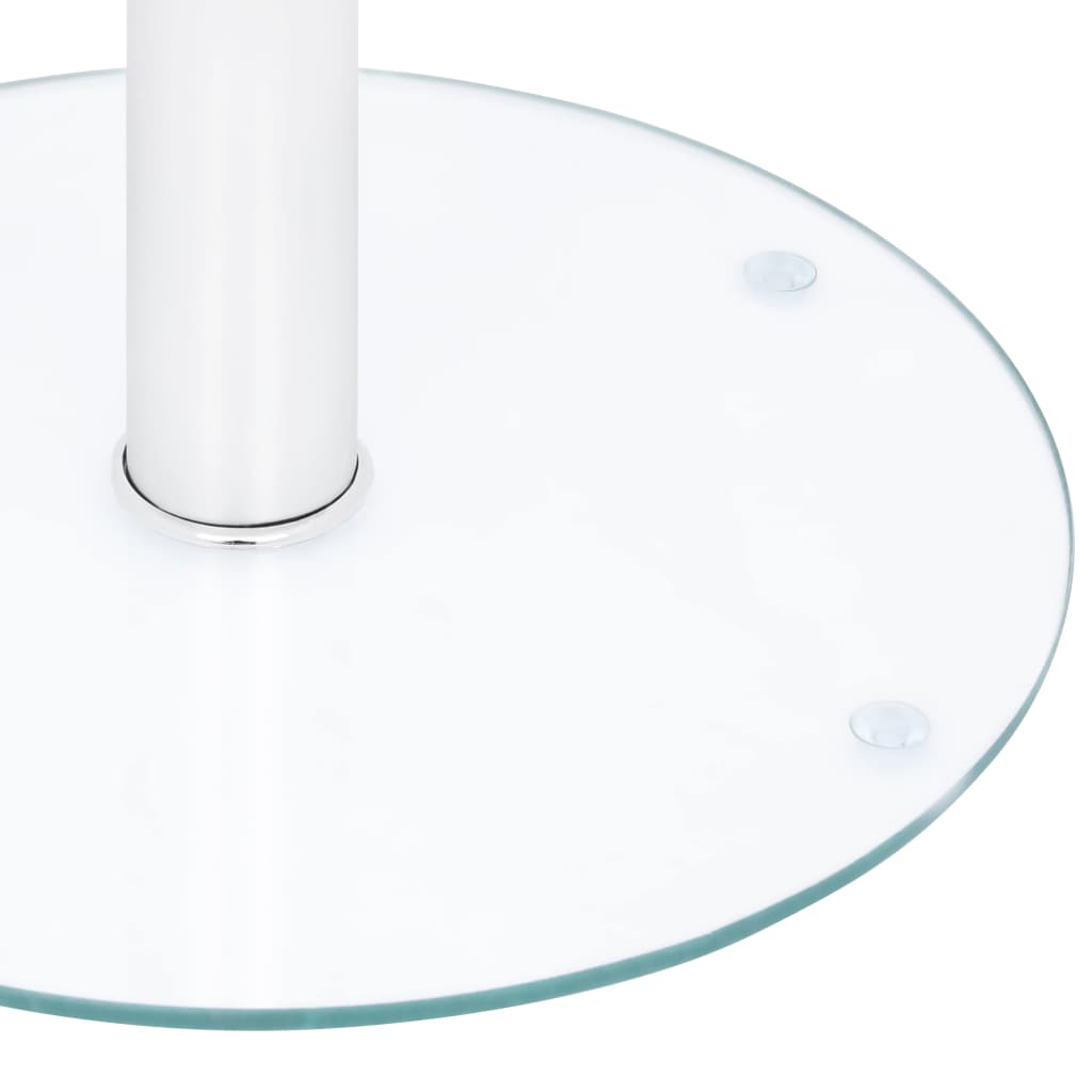 vidaXL Salongbord gjennomsiktig 40 cm herdet glass