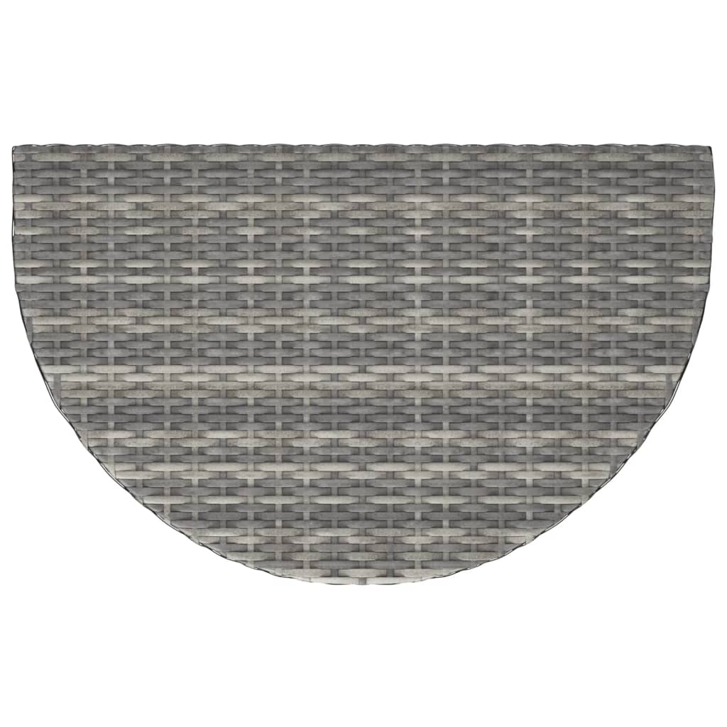 vidaXL Hagebord grå 80x50x75 cm polyrotting