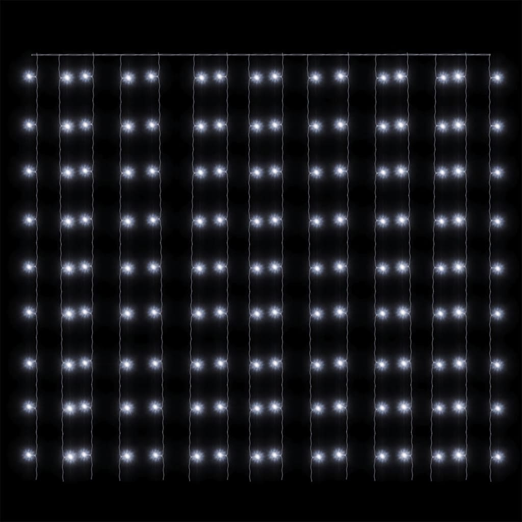 vidaXL Eventyrlysgardin 3x3 m 300 LED kaldhvitt 8 funksjoner