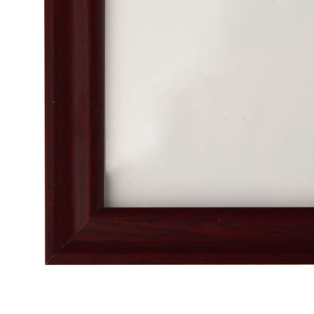 vidaXL Fotorammekollasje 5 stk for vegg eller bord 50x60 cm mørkerød