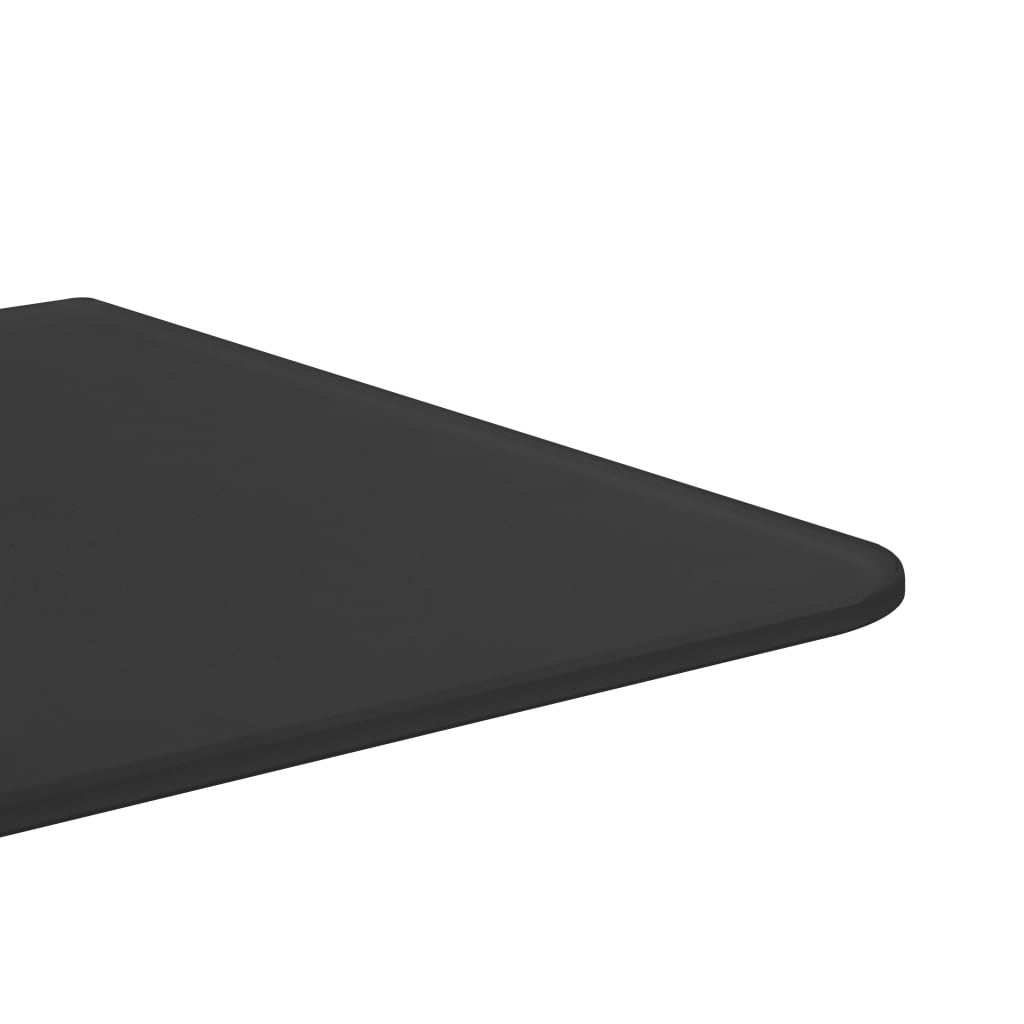 vidaXL Veggmontert urinalskjerm svart 90x40 cm herdet glass