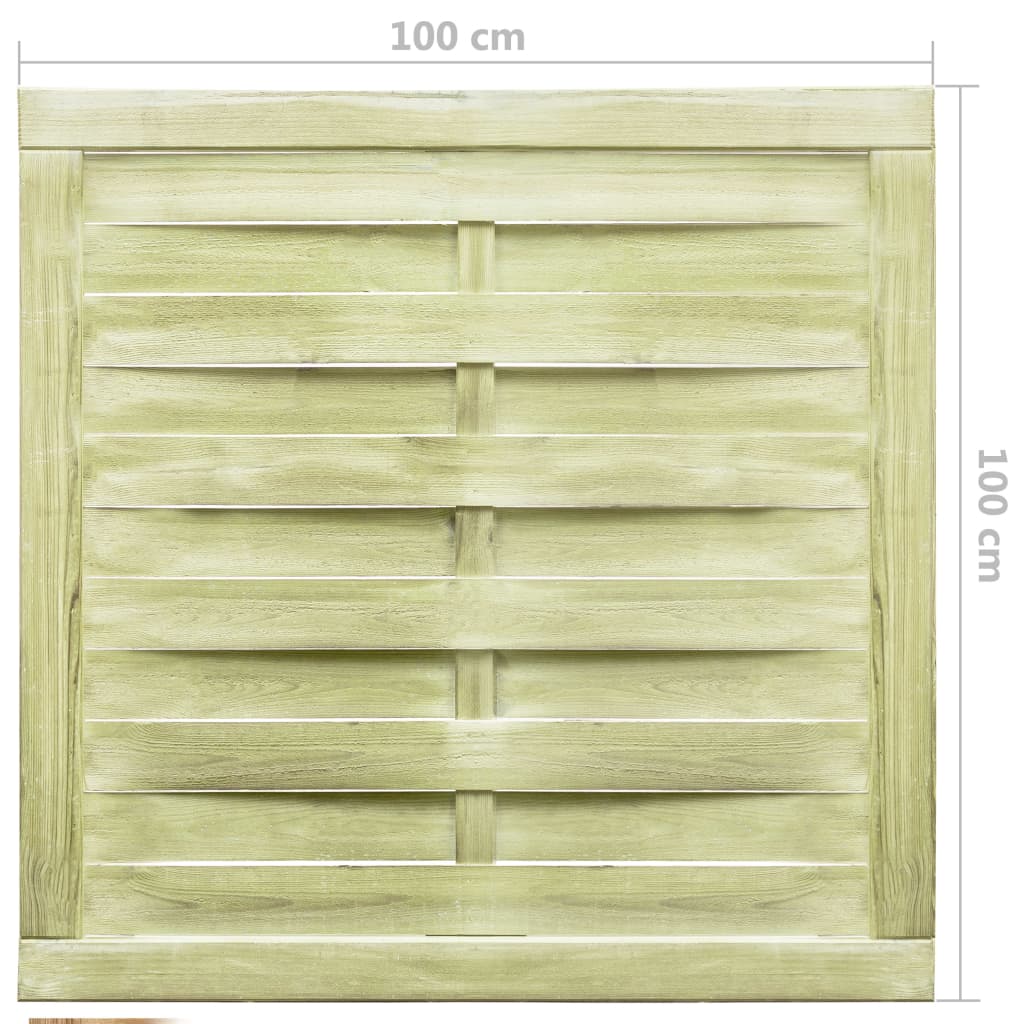 vidaXL Hageport impregnert furu 100x100 cm grønn