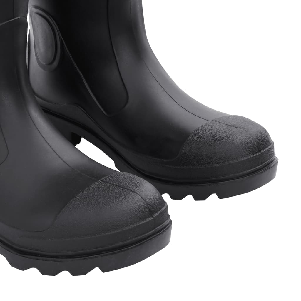 vidaXL Regnstøvler med avtakbare sokker svart str 43 PVC