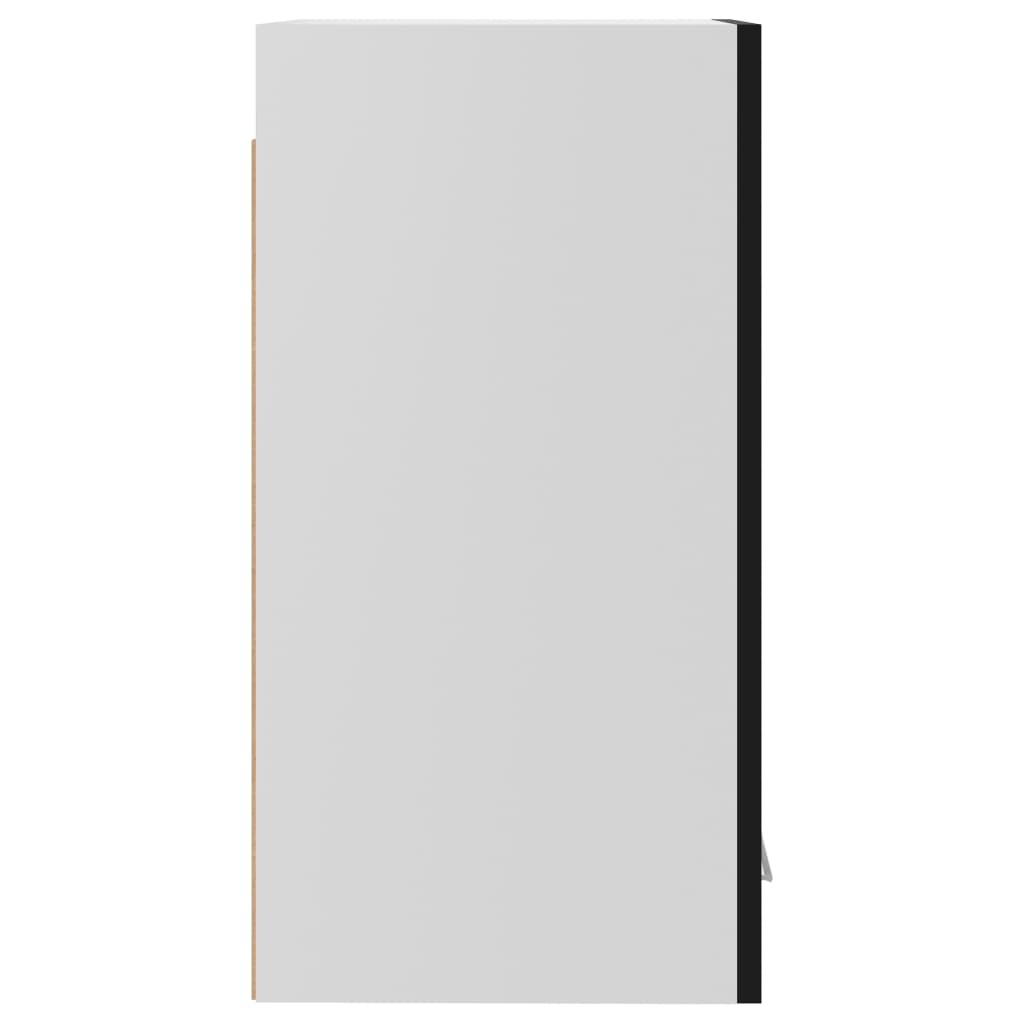 vidaXL Hengende skap høyglans svart 29,5x31x60 cm sponplate