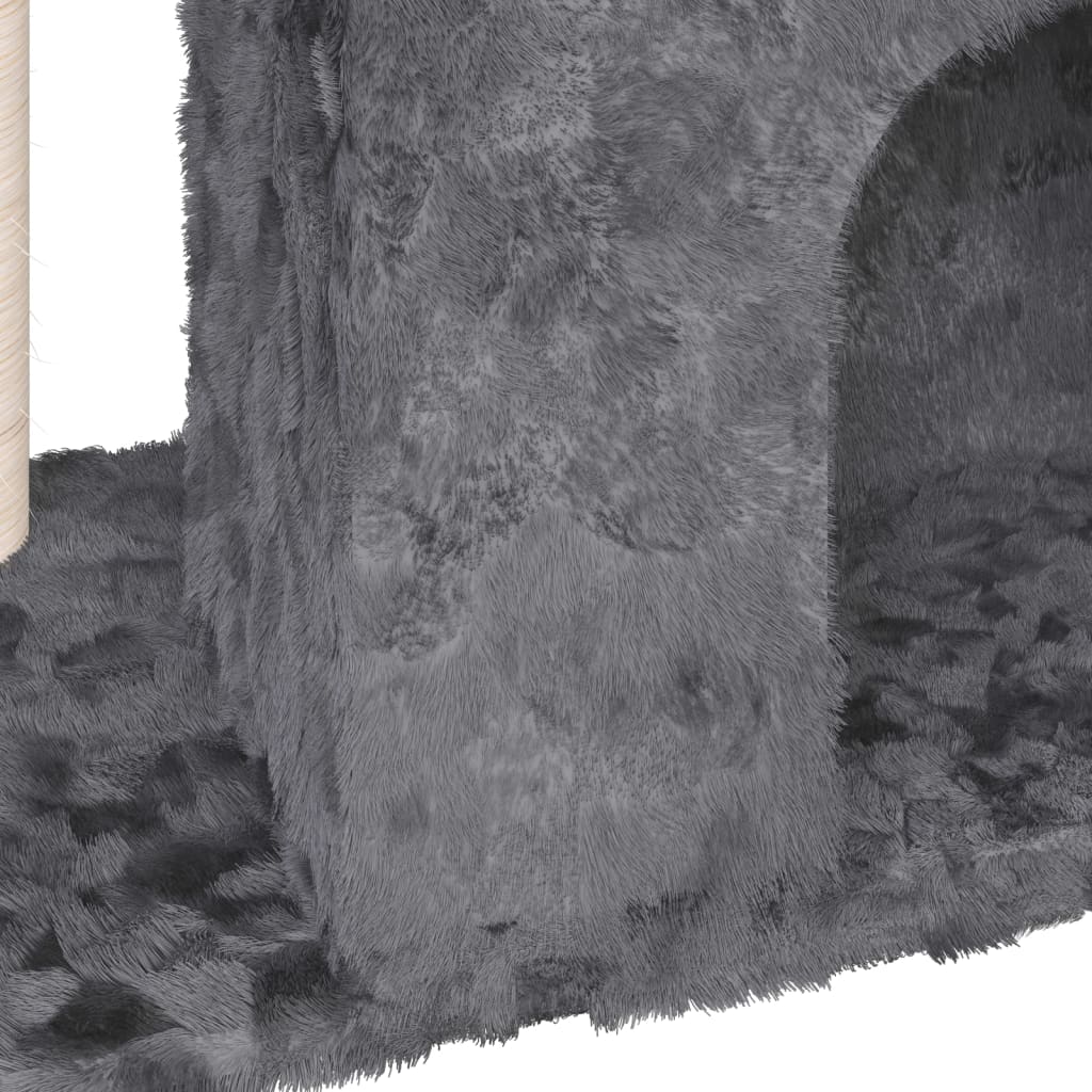 vidaXL Kattetre med klorestolpe i sisal mørkegrå 51 cm