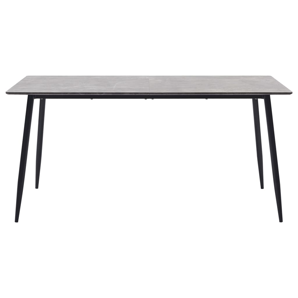 vidaXL Spisebord grå 140x70x75 cm MDF
