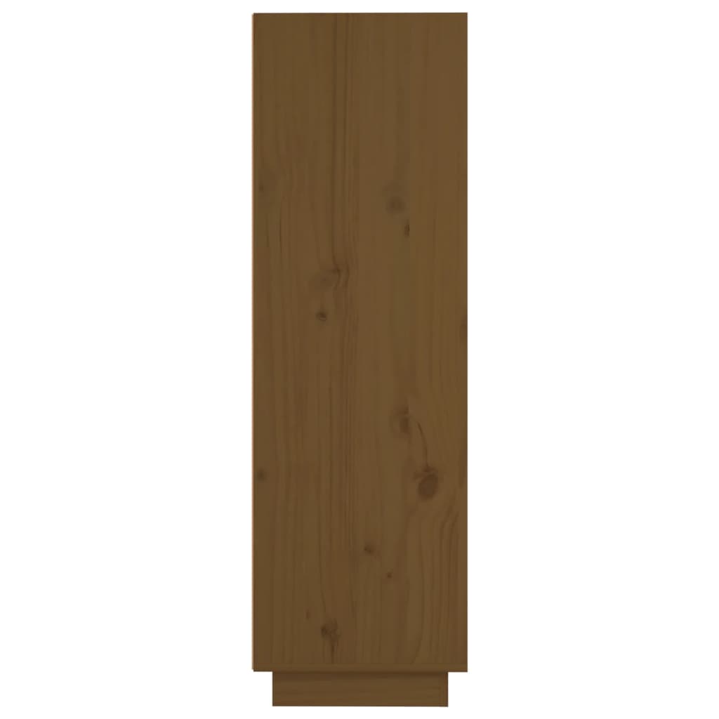 vidaXL Highboard honningbrun 37x34x110 cm heltre furu