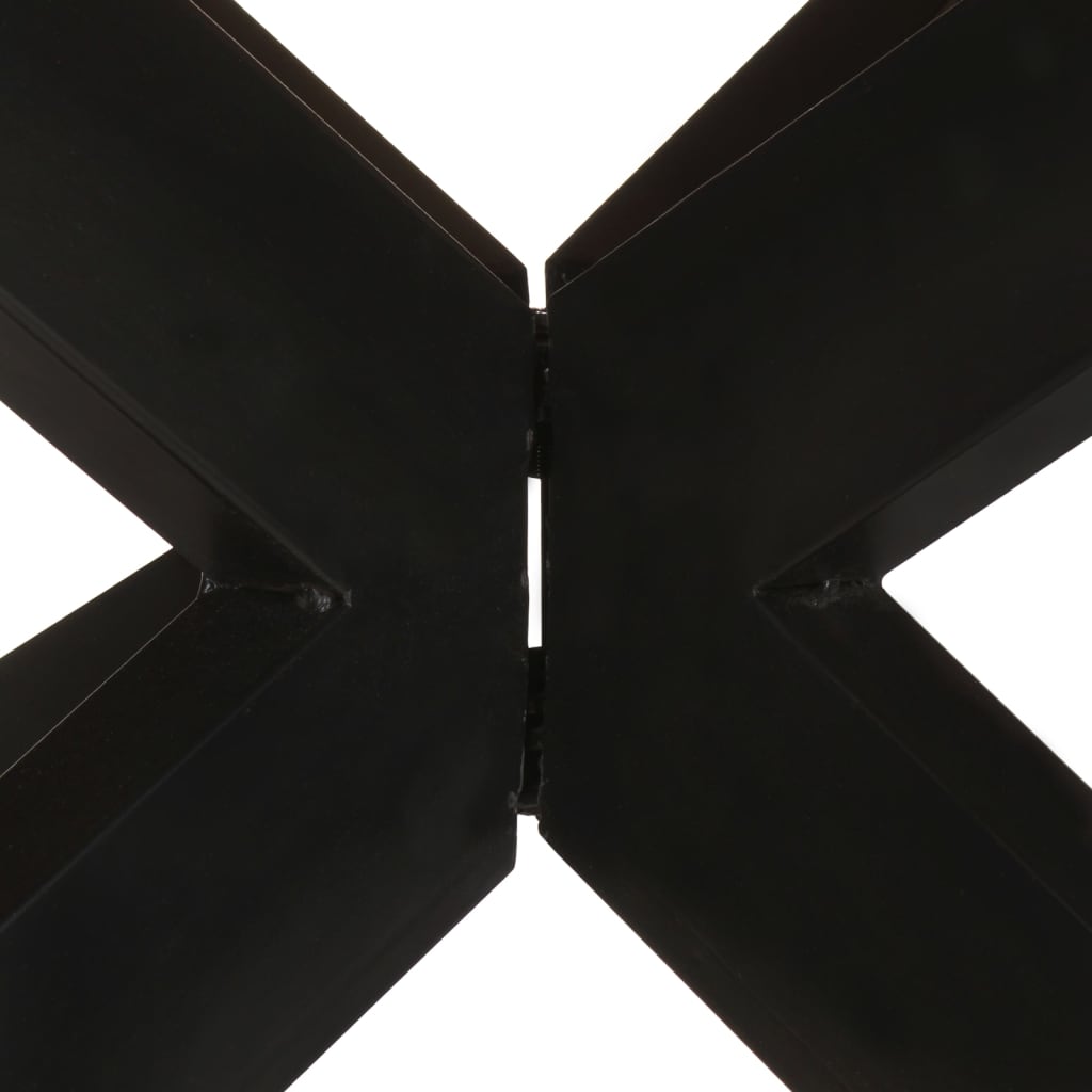 vidaXL Spisebord rundt 175x75 cm gjenvunnet heltre