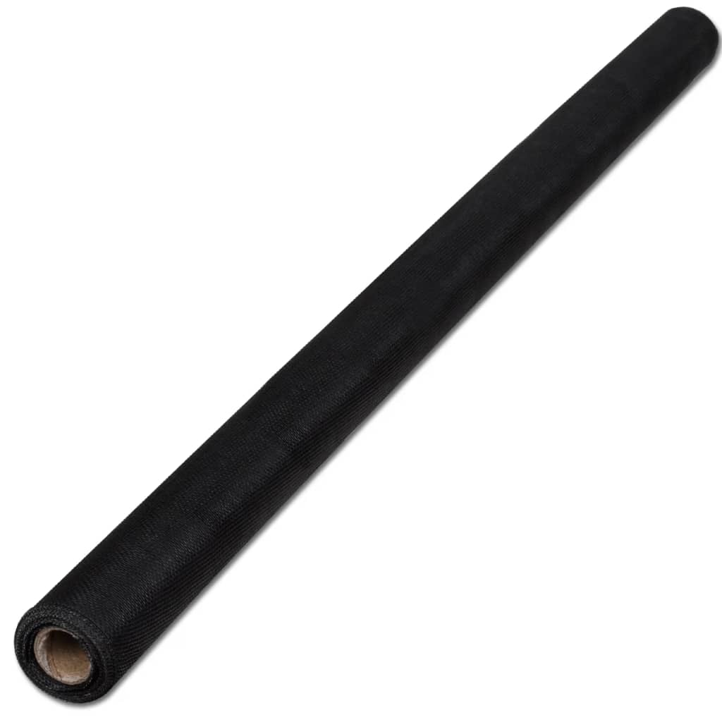 vidaXL Nettingskjerm glassfiber 100x500 cm svart