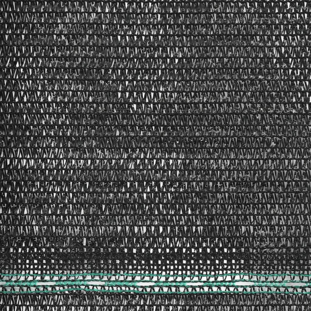 vidaXL Tennisskjerm HDPE 1,8x25 m svart