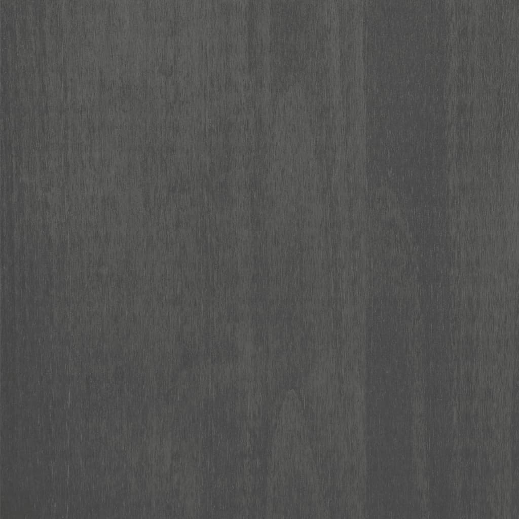vidaXL Garderobe HAMAR 1 mørkegrå 89x50x180 cm heltre furu