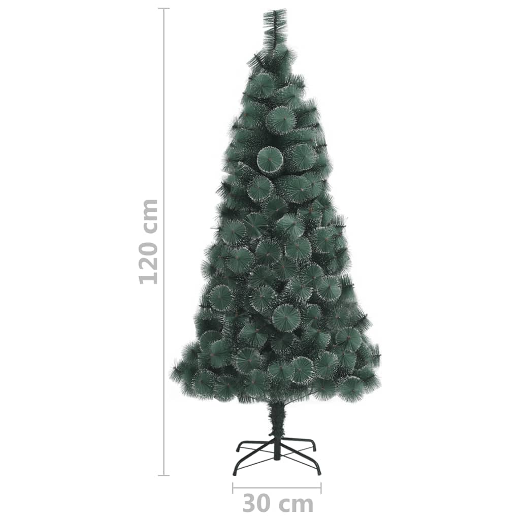vidaXL Kunstig juletre med stativ grønn 120 cm PET