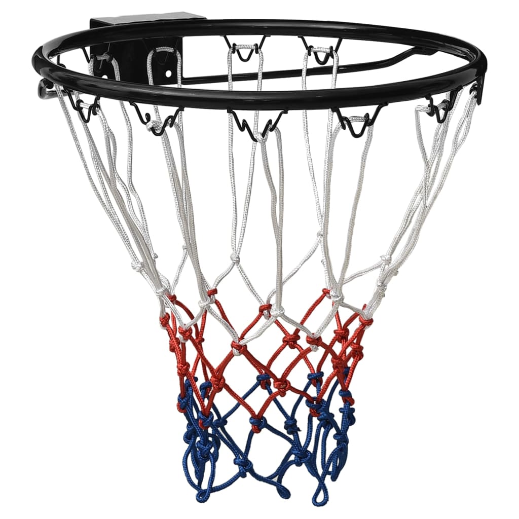 vidaXL Basketballkurv svart 39 cm stål